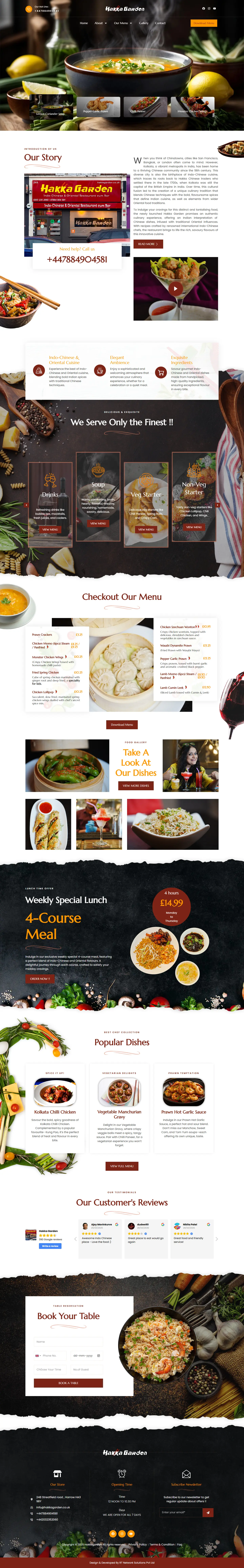 Responsive website design desktop view.