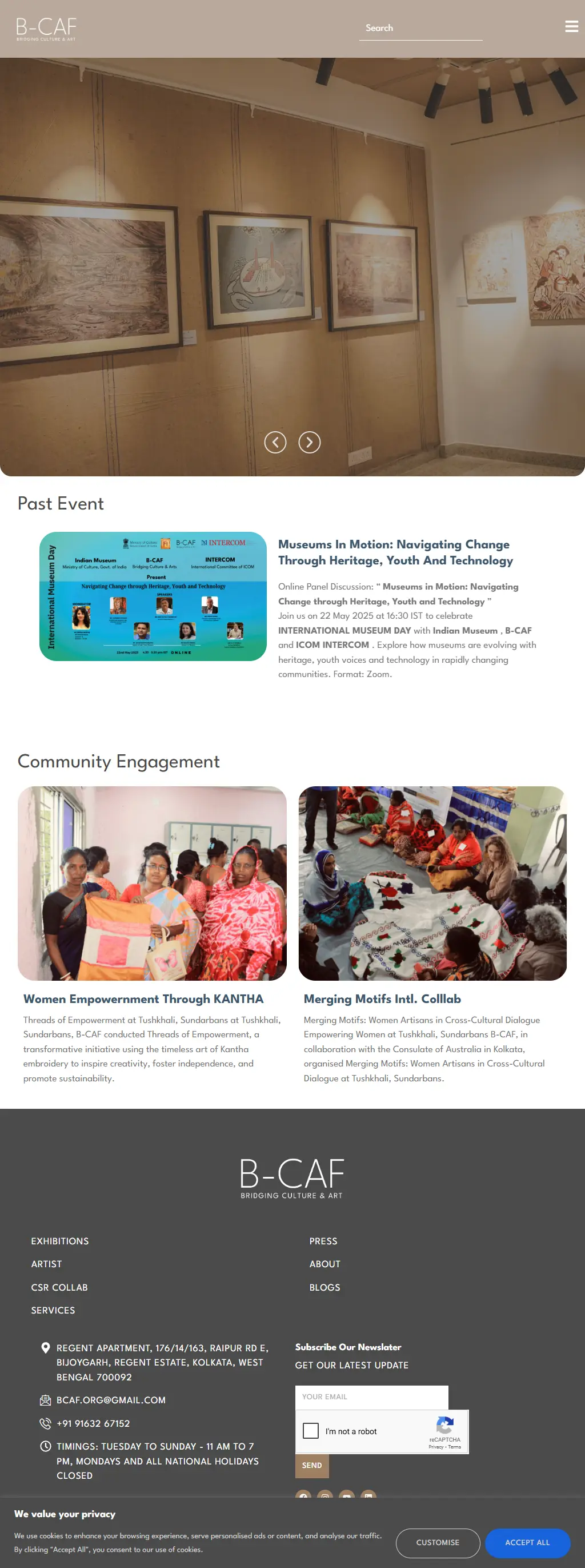 Responsive website design tablet view showcasing adaptive layout.