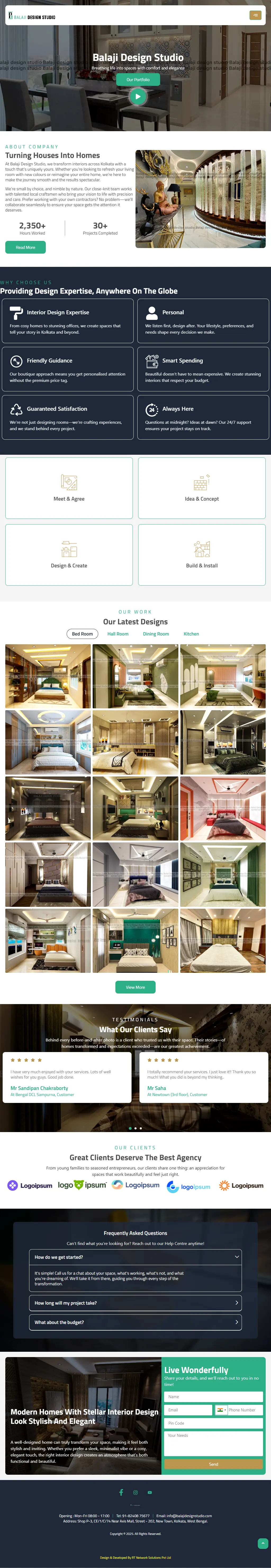 Responsive website design tablet view showcasing adaptive layout.