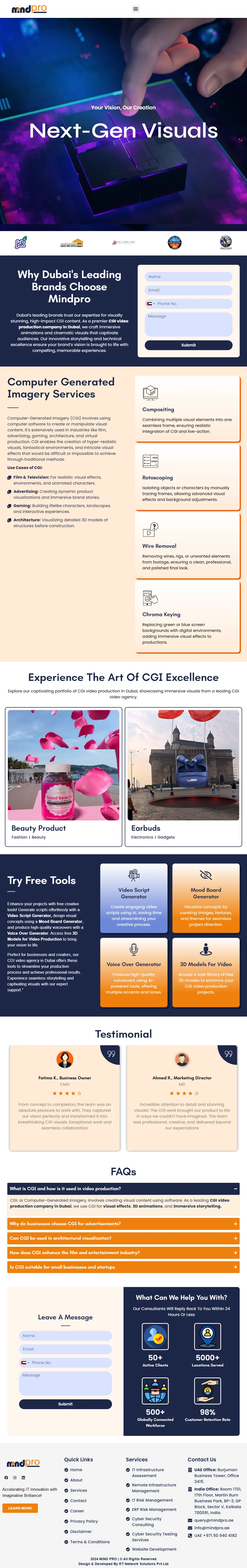 Responsive website design tablet view showcasing adaptive layout.