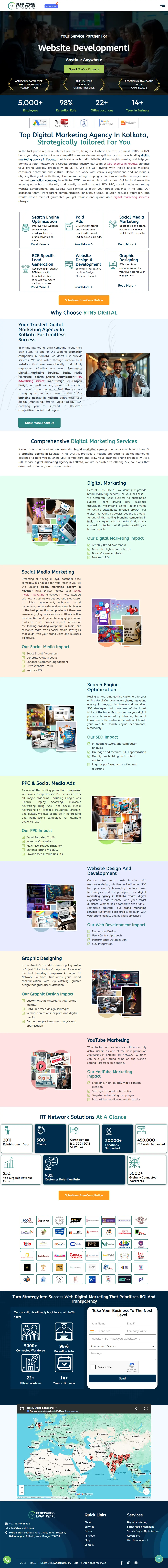 Responsive website design tablet view showcasing adaptive layout.