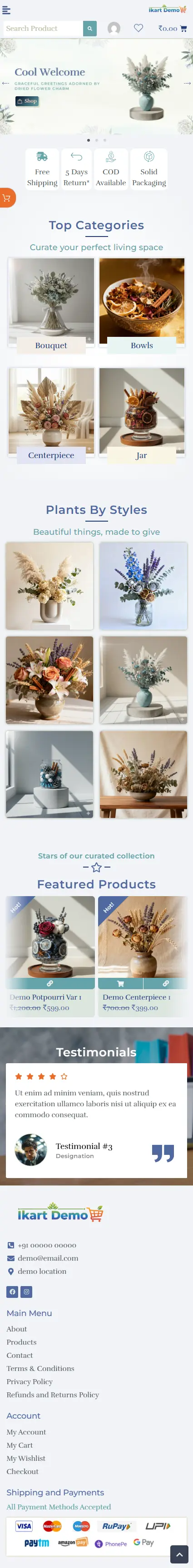 Responsive website design mobile view optimized for user experience.