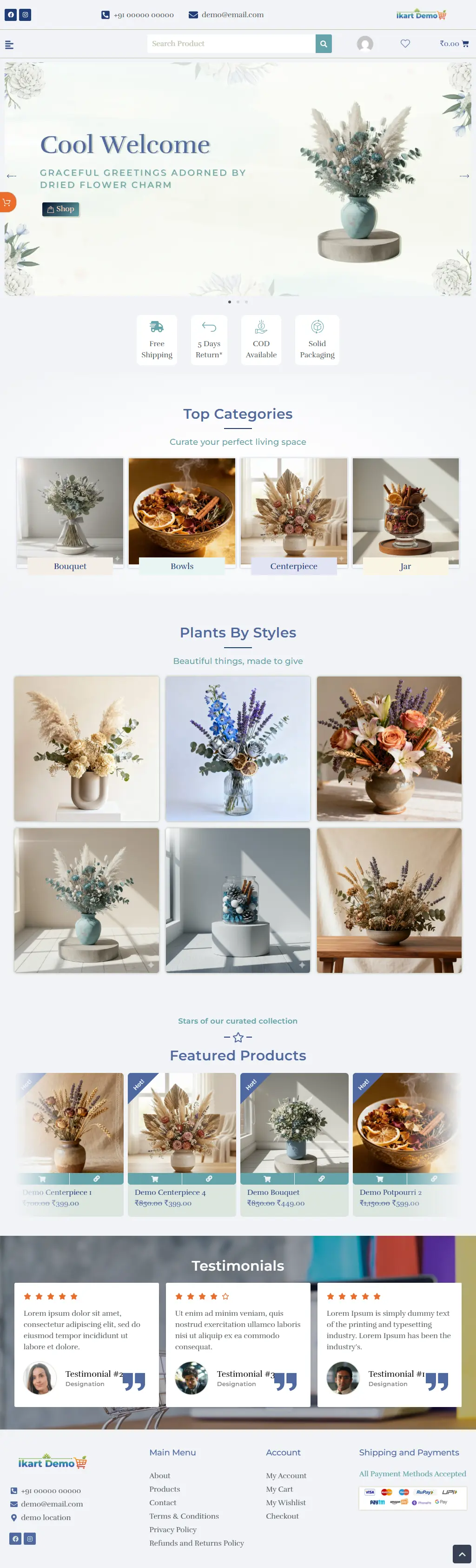 Responsive website design tablet view showcasing adaptive layout.